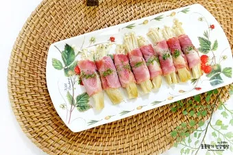 아이 버섯 먹이기 맛있게 레시피 팽이버섯 베이컨말이_7