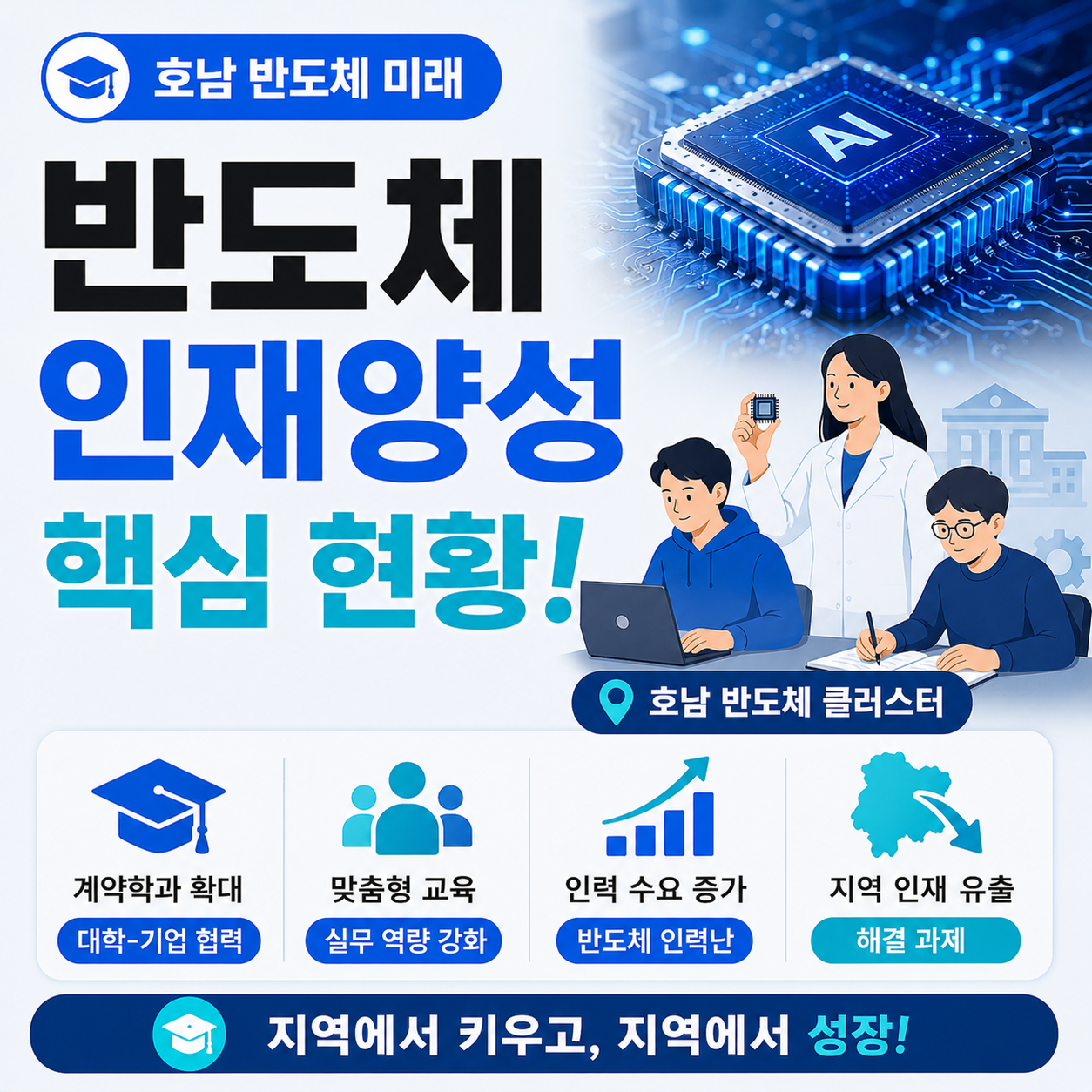 호남 반도체 인재양성 현황을 보여주는 이미지