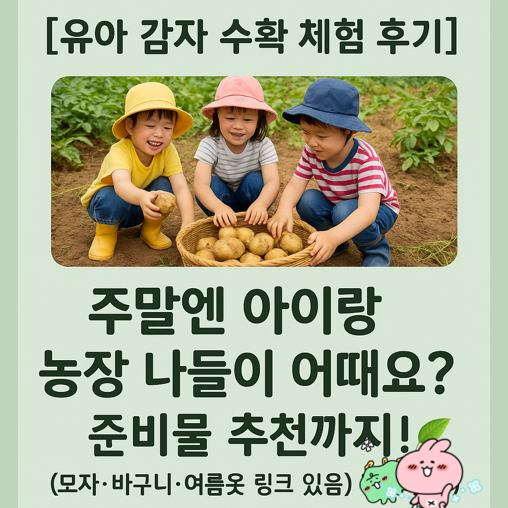"아이랑 감자 수확 체험 가봤더니… 놓치면 아쉬운 준비물 까지 총정리!"
