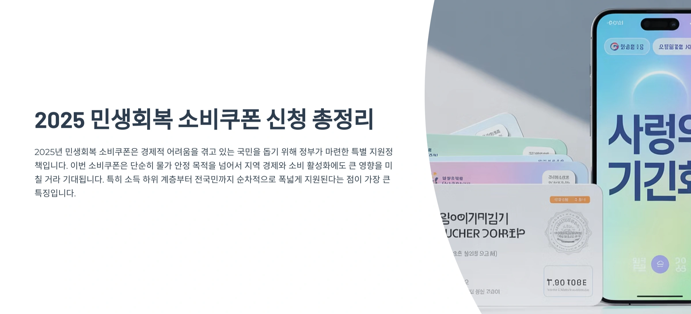 2025 민생회복 소비쿠폰 신청