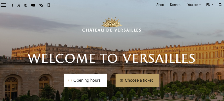 베르사유 궁전 홈페이지