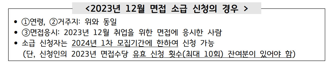 경기도 청년 면접수당 2024 신청 방법