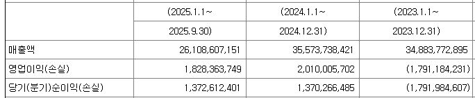 에스팀 손익계산서