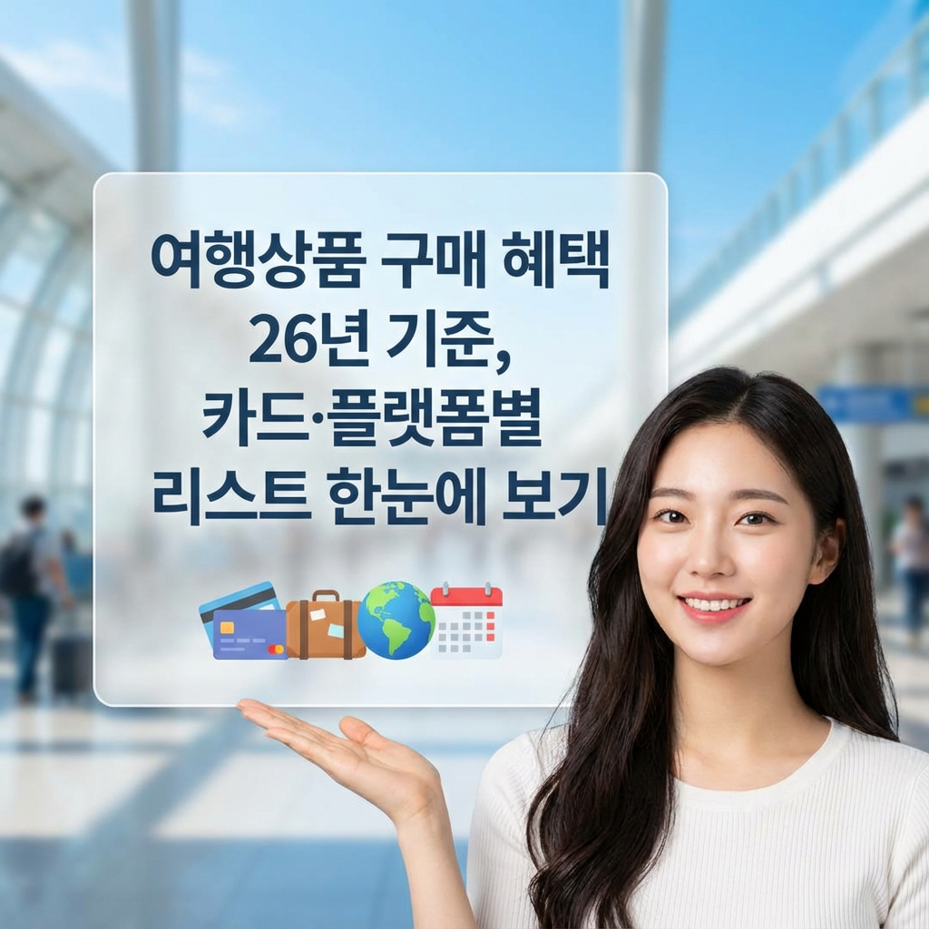 여행상품 구매 혜택 26년 기준 | 카드·플랫폼별 리스트 한눈에 보기