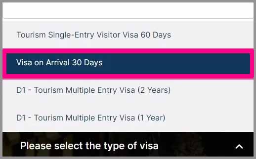 발리비자발급방법