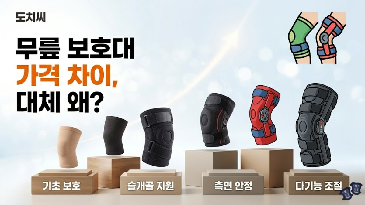 무릎보호대 가격차이