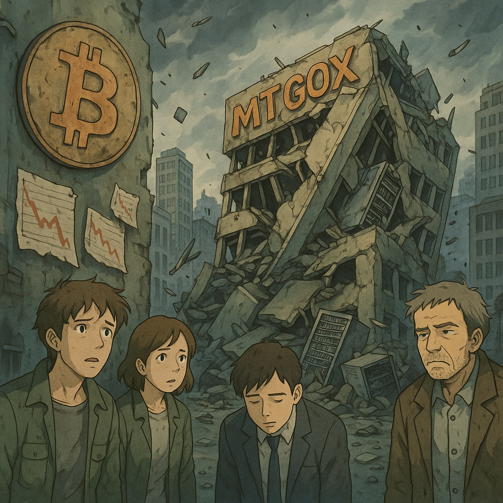 비트코인 첫 거래소 ‘마운트곡스’의 몰락 스토리를 보여주는 사진
