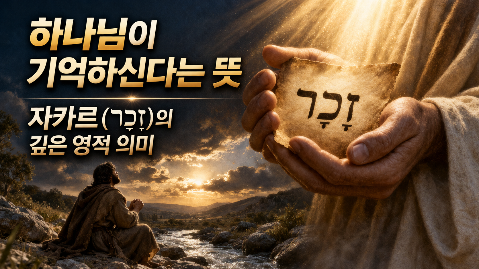 제목 썸네일 : 히브리어 "자카르"