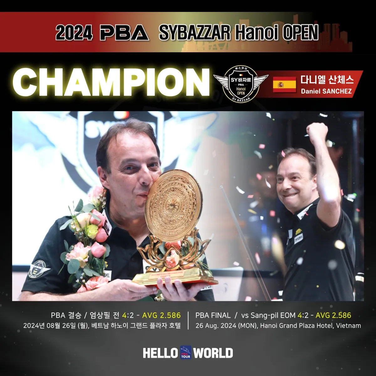 다니엘 산체스 하노이 오픈 우승