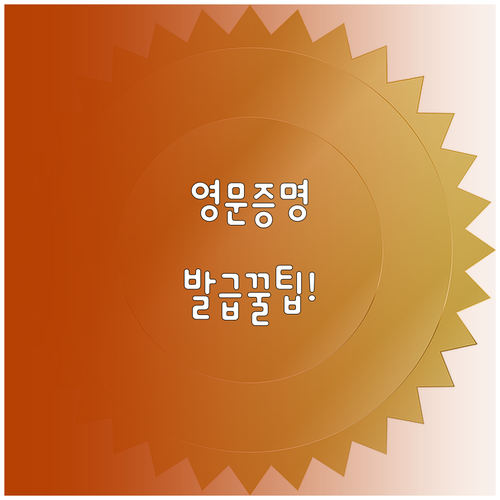 전자가족관계등록시스템 영문증명서 발급..