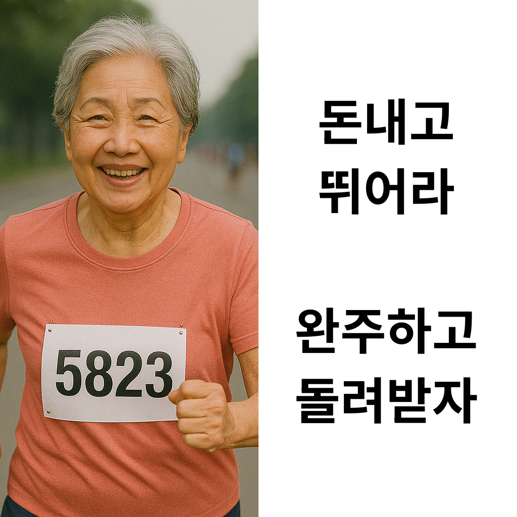 돈내고 뛰어라 완주하고 돌려받자