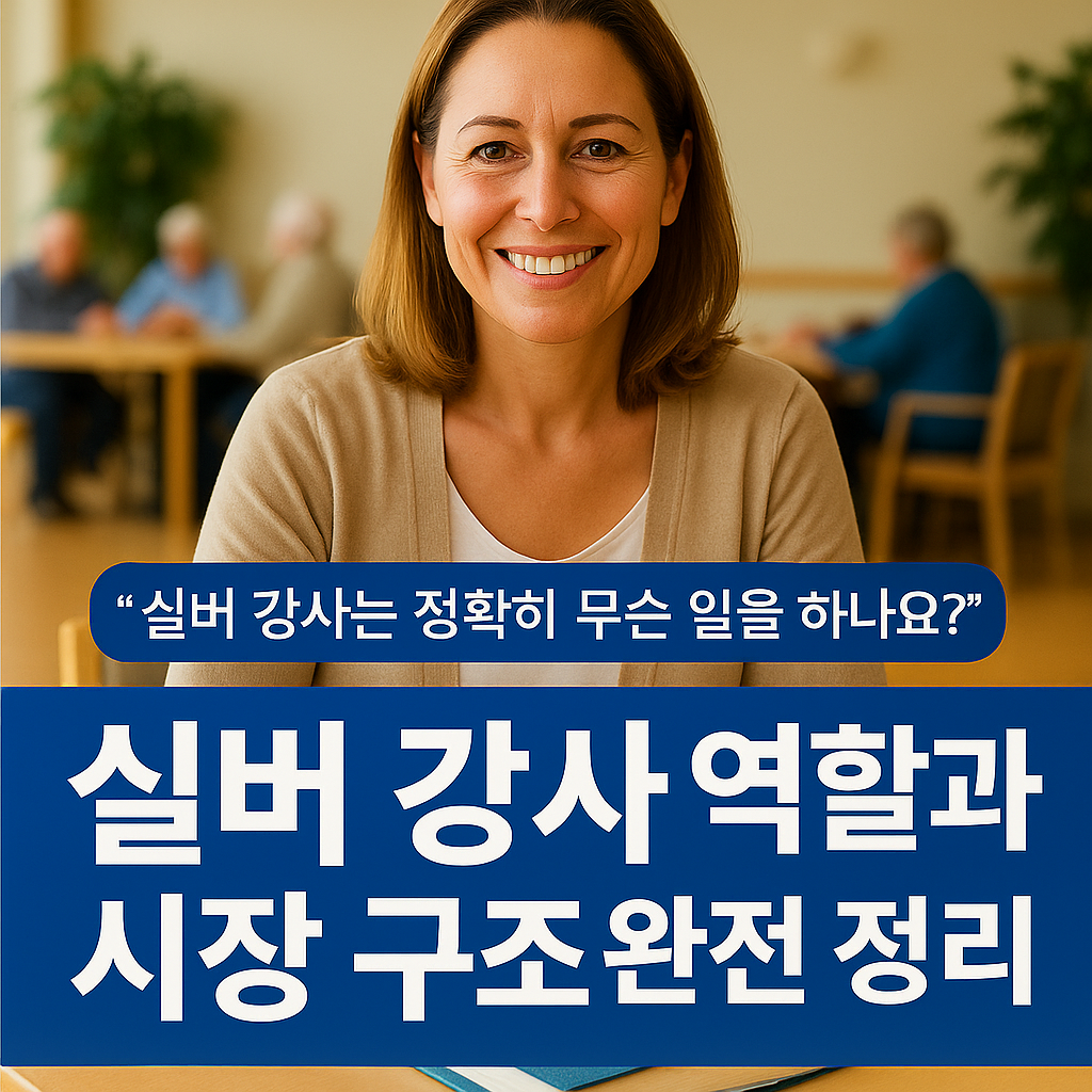 실버 강사 시장구조