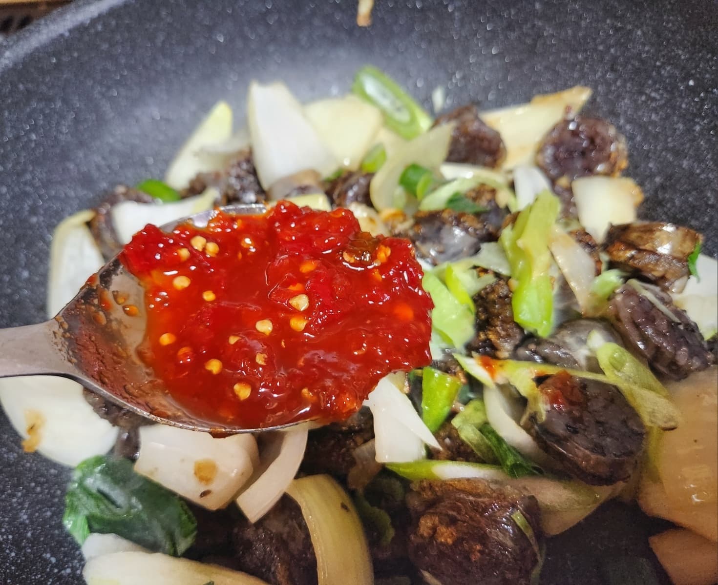 야채순대볶음래시피