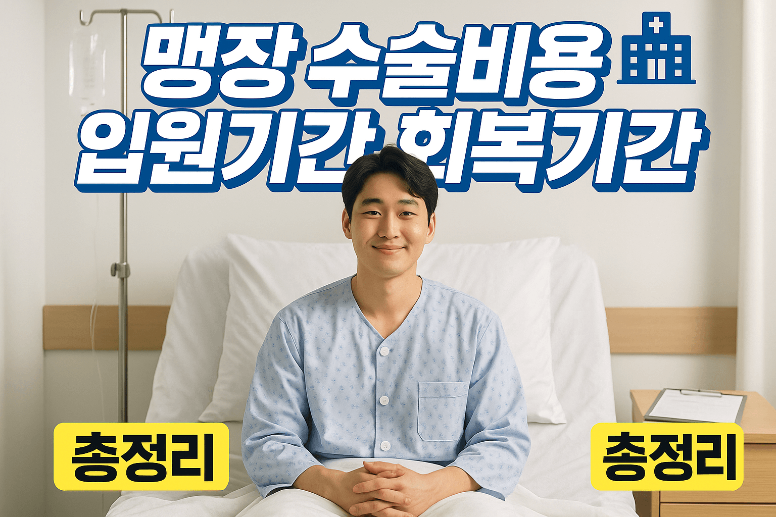 맹장 수술비용 입원기간 회복기간 총정리