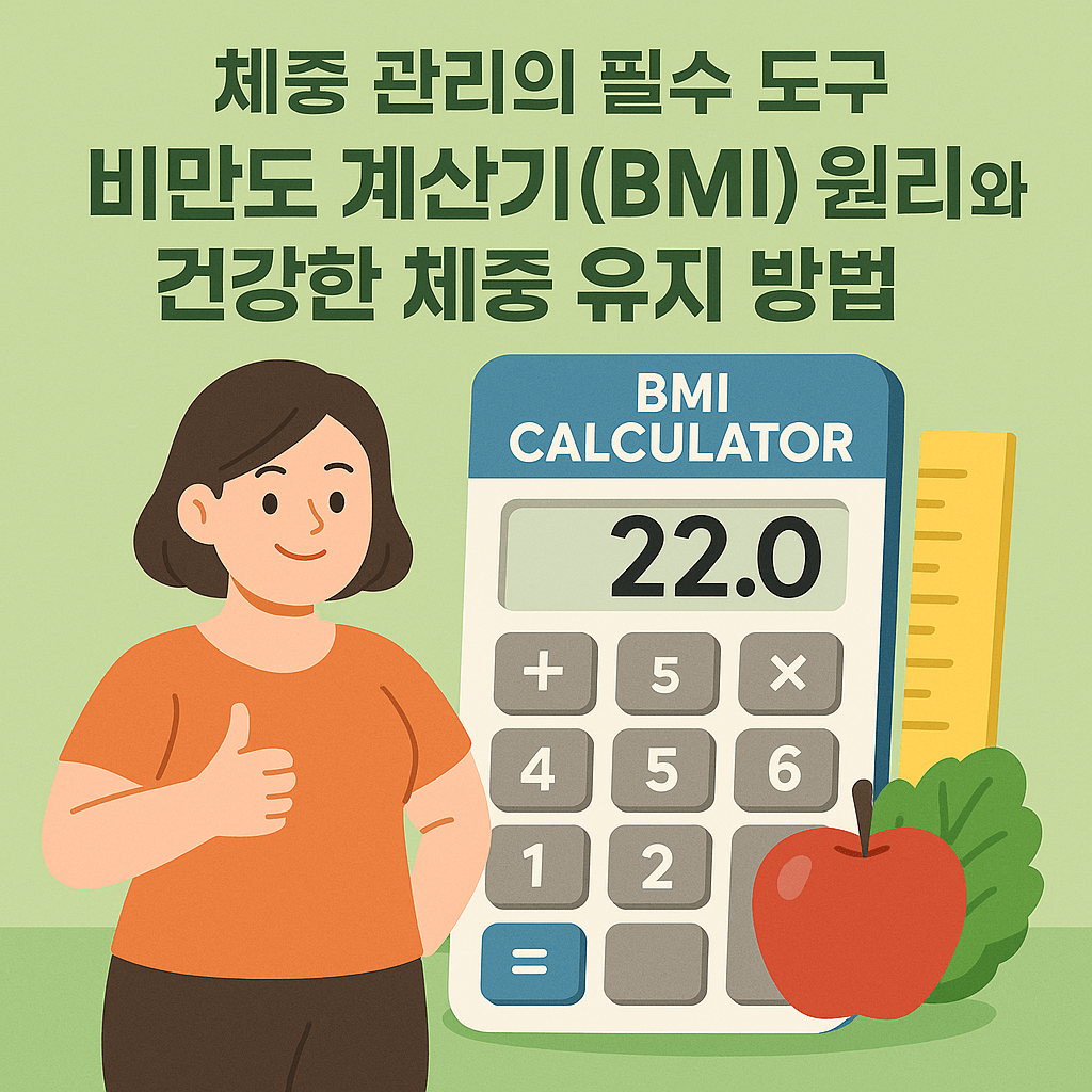 체중관리 비만도 계산기 BMI 블로그 섬네일