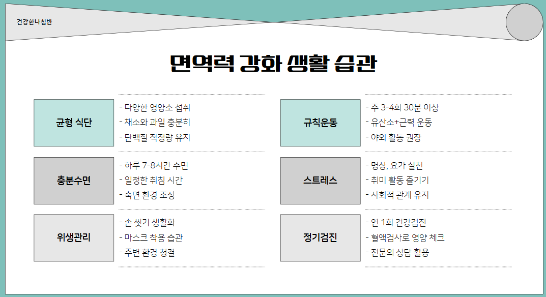 면역력 강화를 위한 필수 영양제 TOP 5