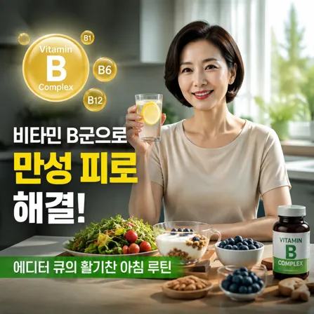 영양소 비타민 B군 섭취로 만성 피로를 해결한 에디터 큐의 활기찬 아침 모습