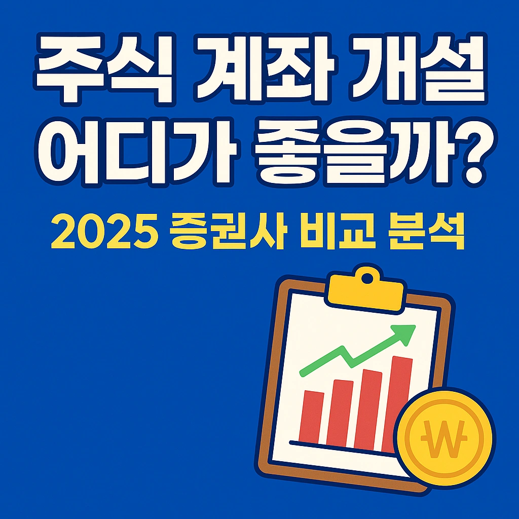 2025 주식 계좌 개설 완전 가이드