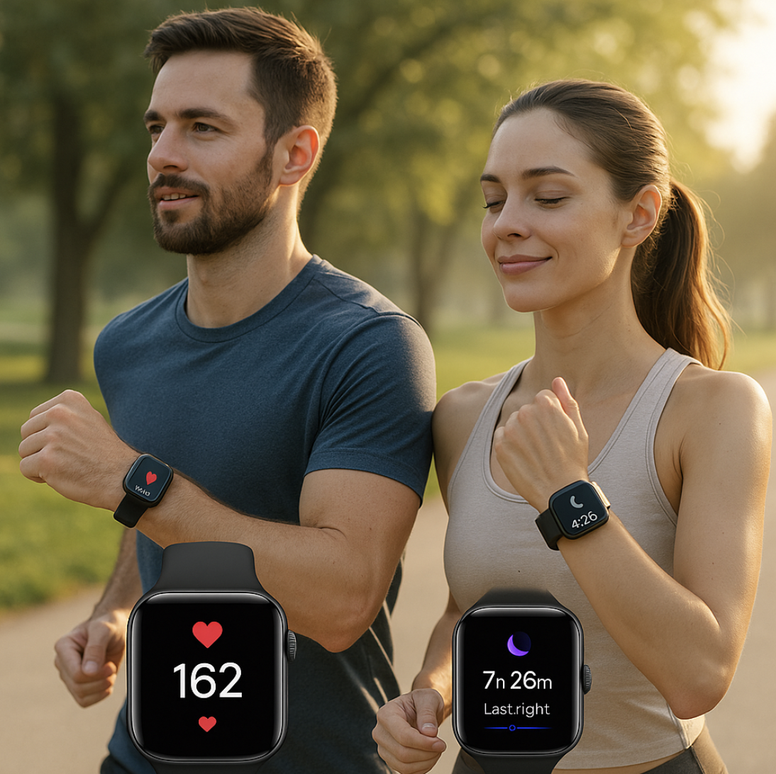 스마트워치를 통한 건강관리 관련한 이미지