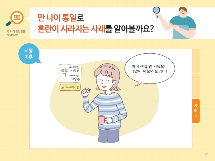 약 복용에서 혼란이 사라짐