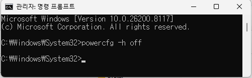 최대 절전 모드 파일 관리