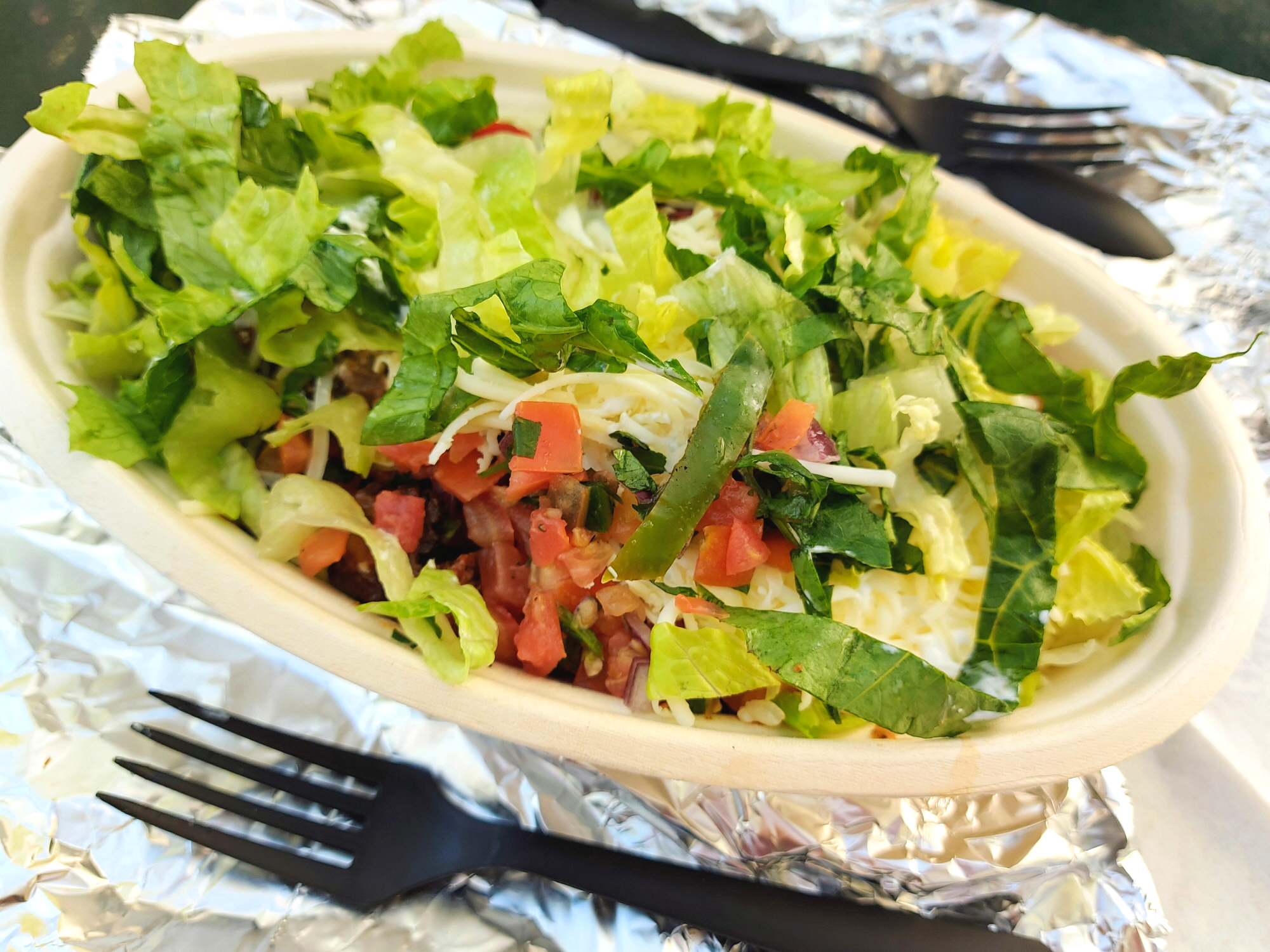 뉴욕 맛집 치폴레의 먹음직스러운 steak bowl