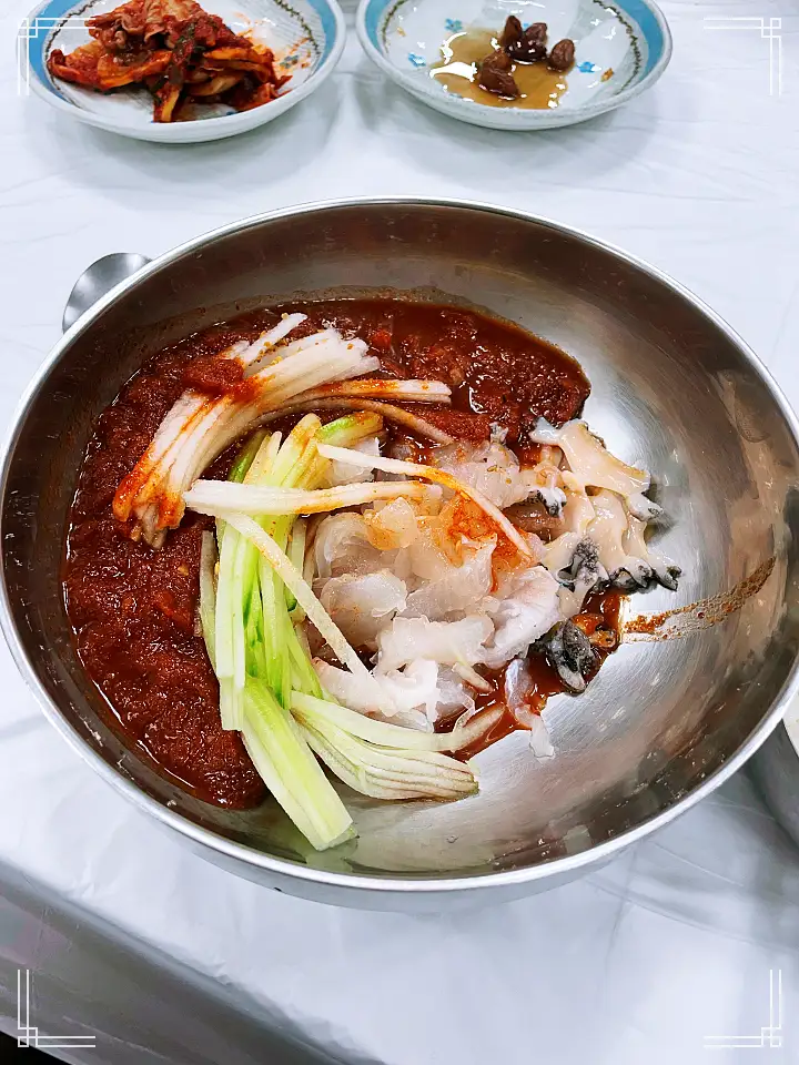 진심 가득 건강 담은 맛 삼척 임원항 맛집 추천 생방송투데이 오징어 물회 오늘방송 고수뎐