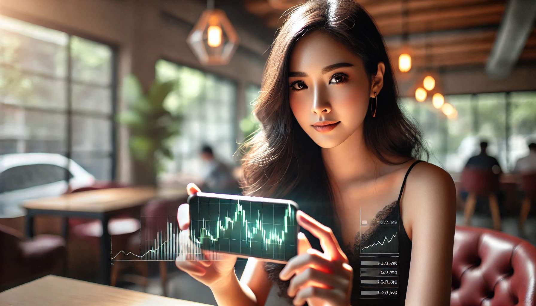 가상화폐 동향 파악하는 사람