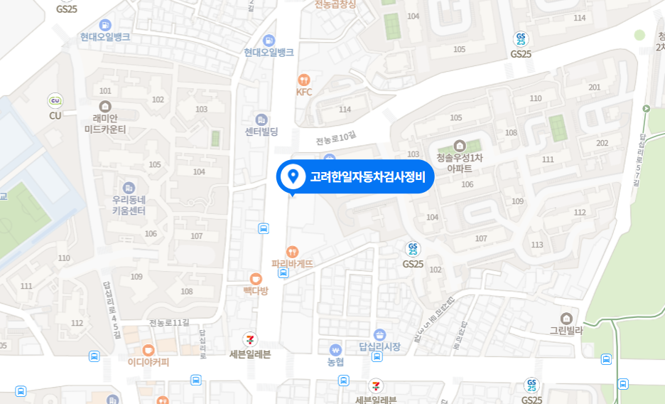 서울 동대문구 민간 자동차 검사소 위치