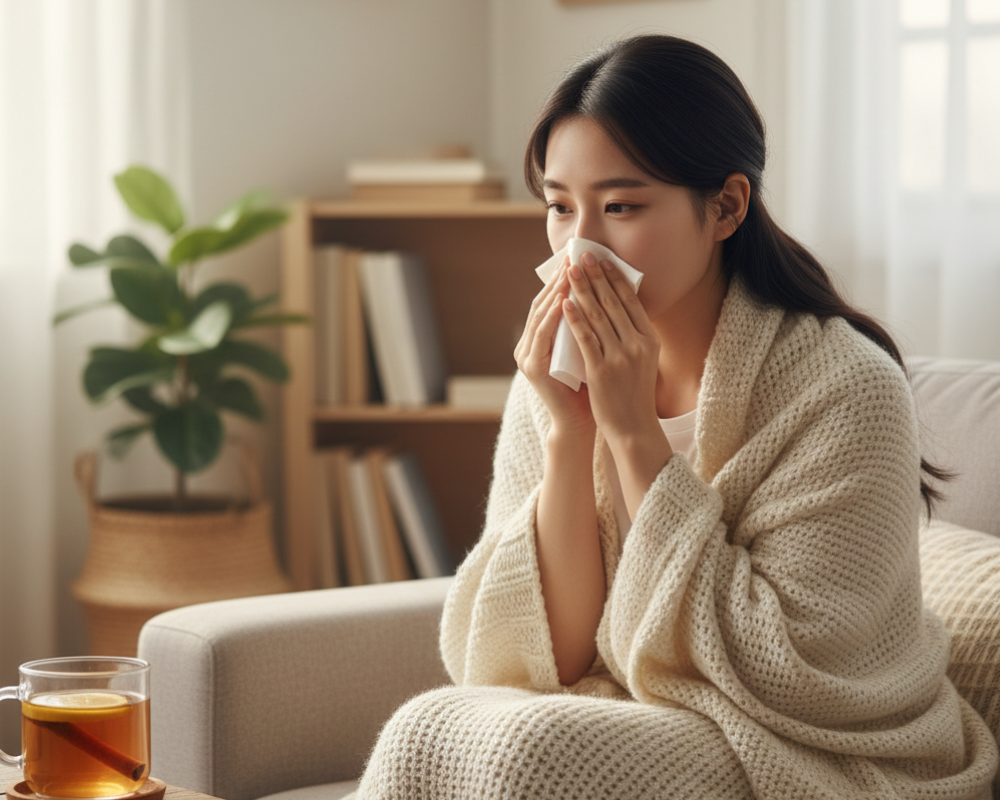 면역 회복력, 감기 초기 증상, 휴식, 따뜻한 차, 회복 주기, 감기 7일의 법칙