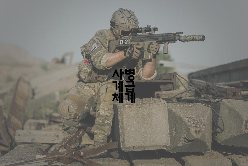 사병 계급 체계