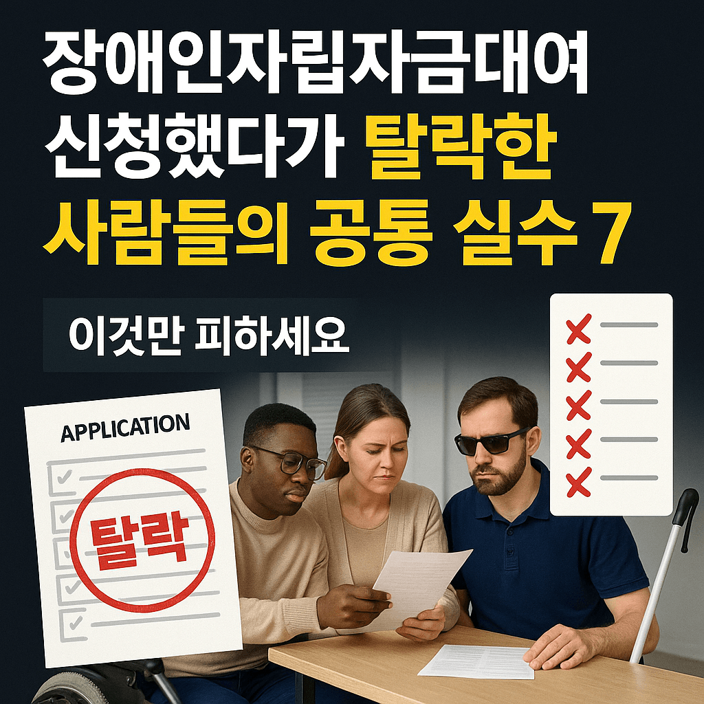 장애인자립자금대여 신청했다가 탈락한 사람들의 공통 실수 7가지 썸네일