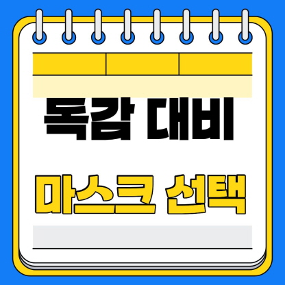 독감 대비 마스크 선택