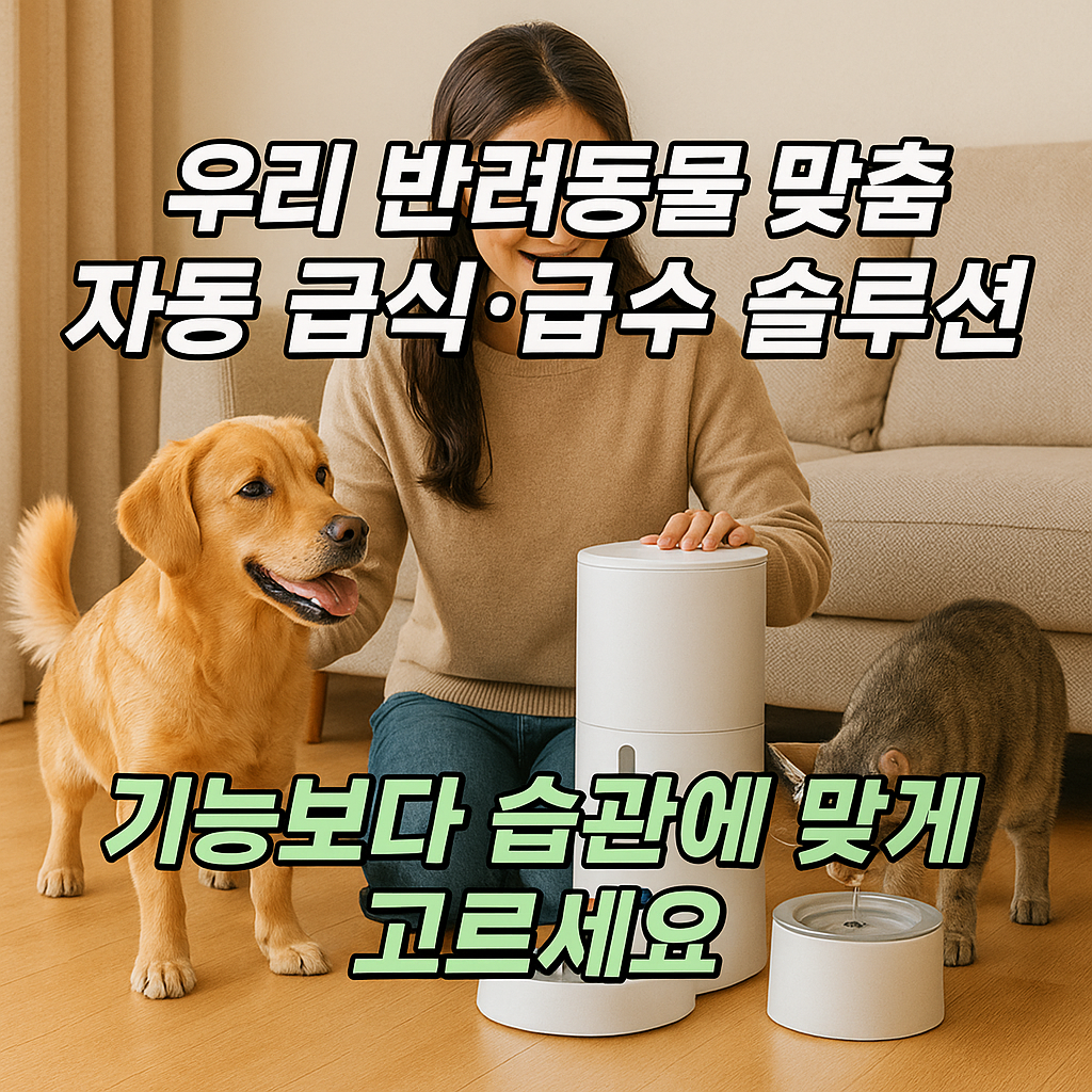 반려동물 맞춤 자동 급식&middot;급수 솔루션