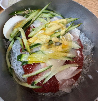 오늘N 퇴근후N 청량리역 냉면 맛집(매운냉면 홍어회무침)