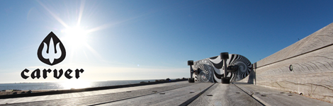 미국 캘리포니아 베니스 지역에서 발명된 카버보드 로고 사진