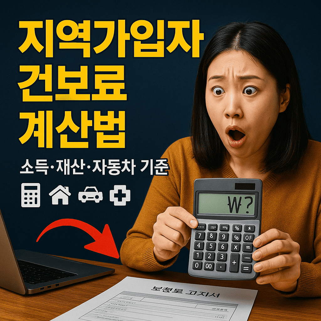 지역가입자 건강보험료 계산 2024년 기준, 재산공제 확대 완벽 가이드