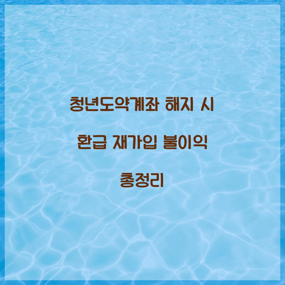 청년도약계좌 해지