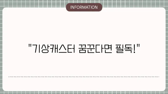 기상 재확인 및 고급 예측 기법으로 관심을 높이는 것