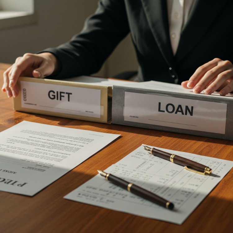 친정 부모님 돈: 증여 vs 차용