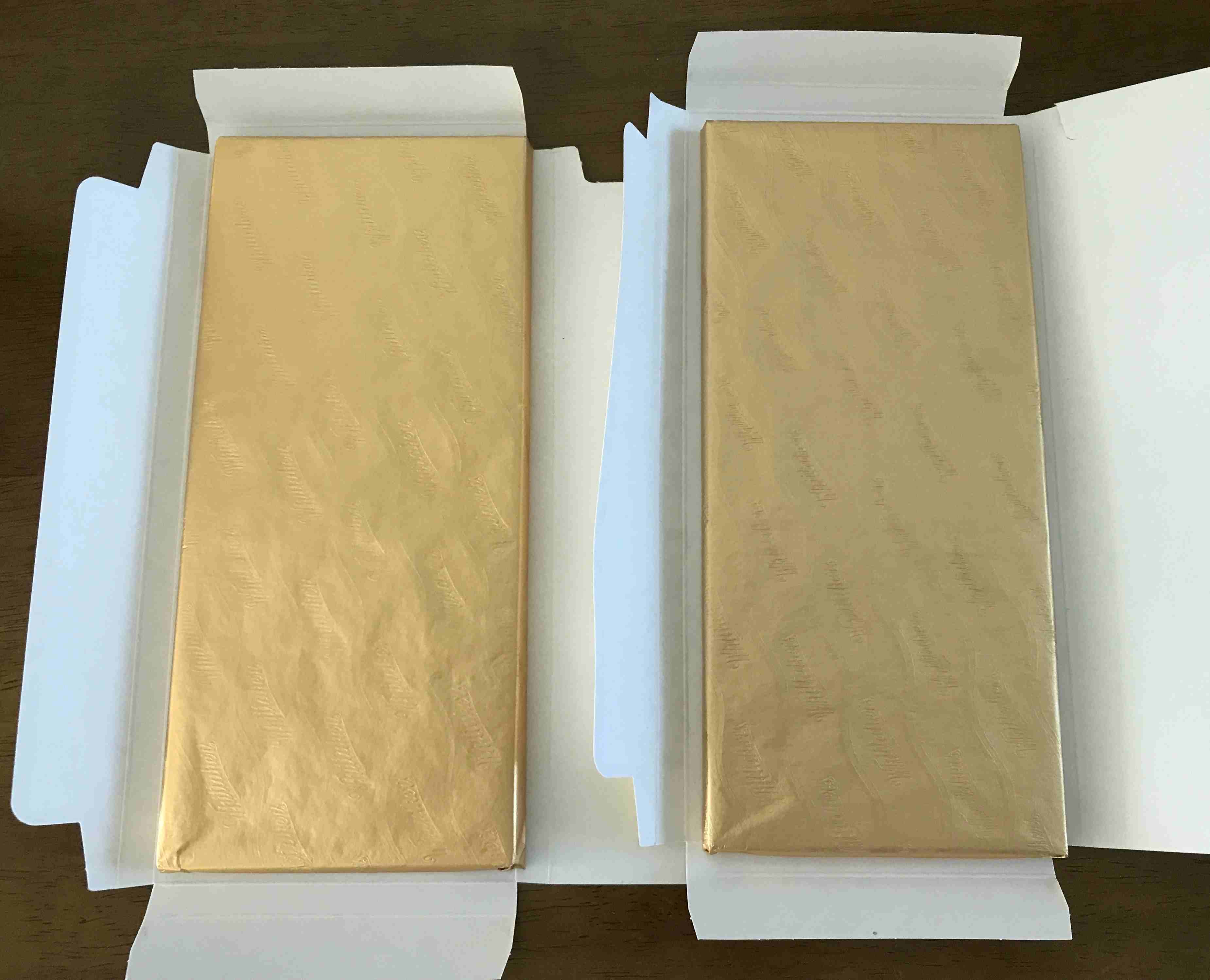 초콜릿 내부 포장지