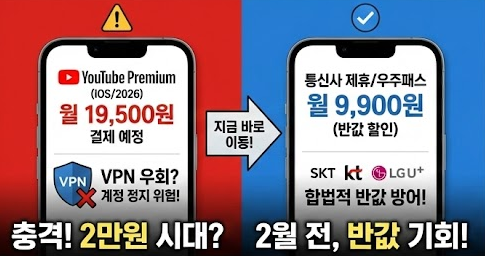 유튜브 프리미엄 19,000원