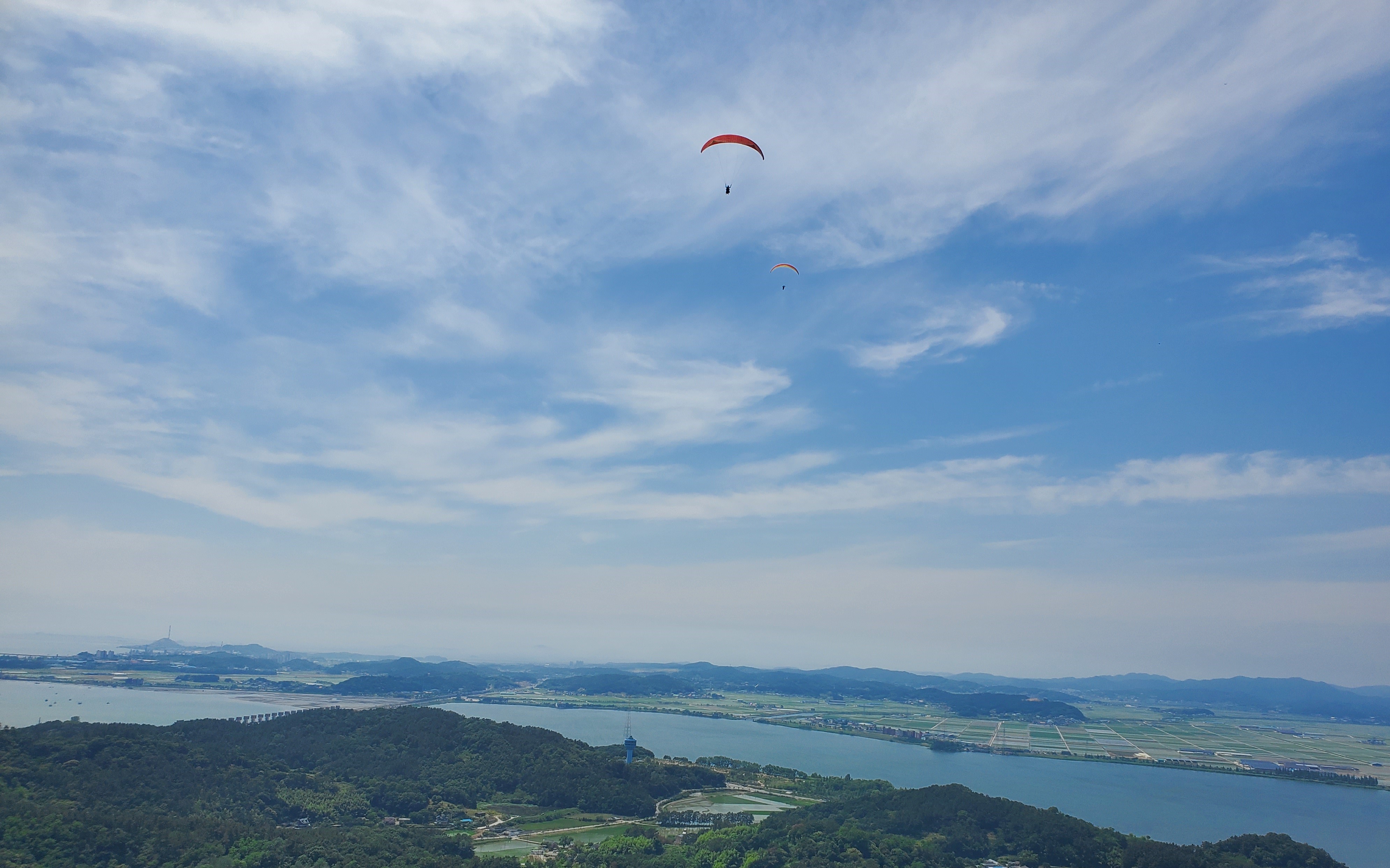 오성산에서 내려다 본 사진