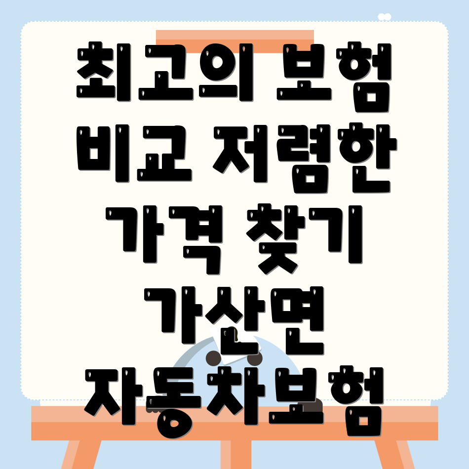 자동차 보험 비교