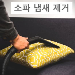 스팀 청소기를 이용한 소파 냄새 없애기