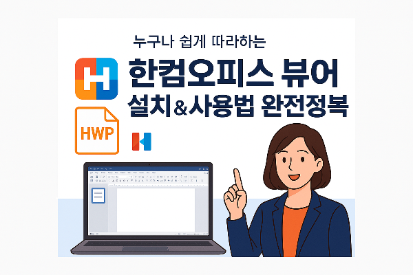 한컴오피스 뷰어 다운로드 썸네일 이미지입니다.