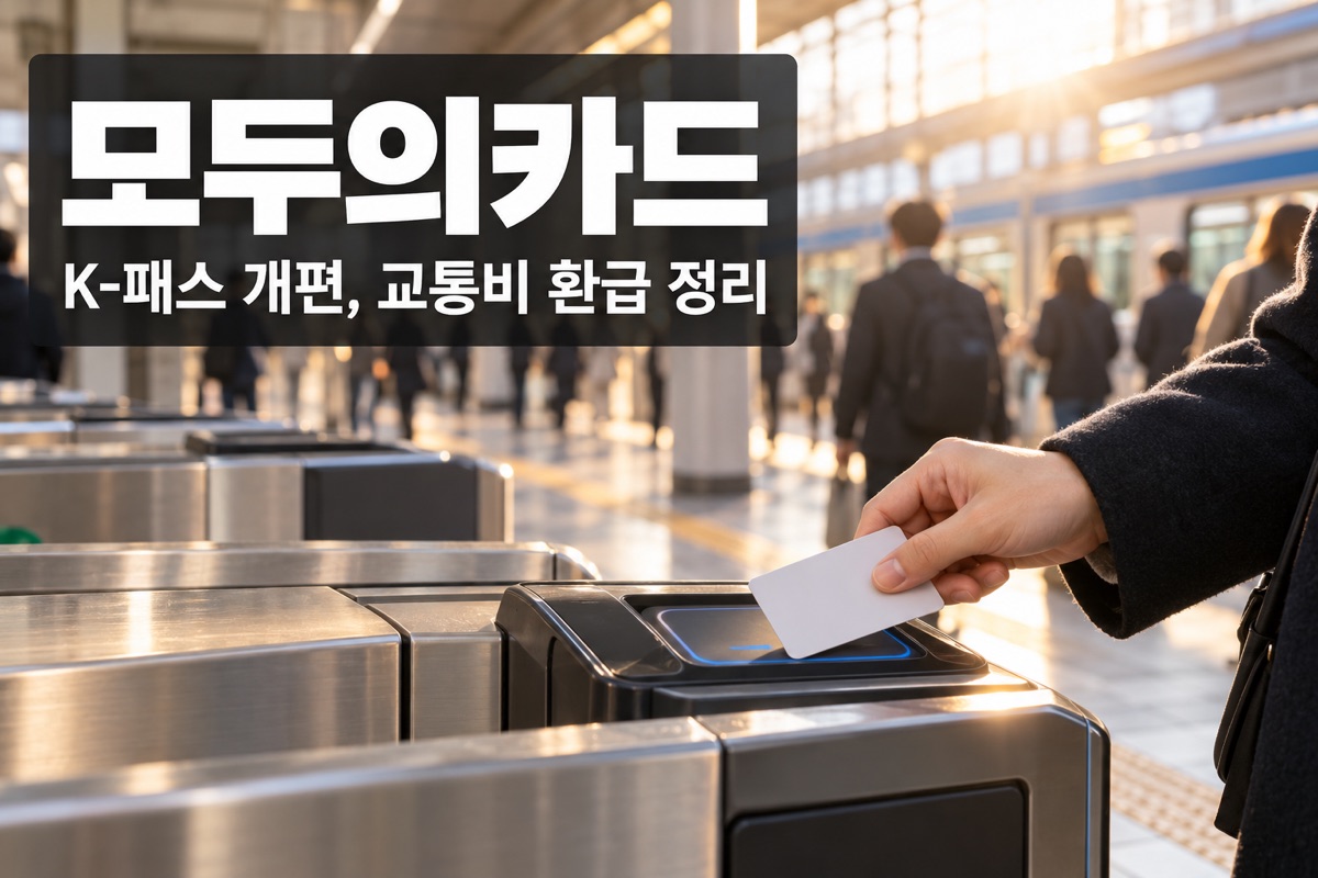 모두의카드 환급 기준금액 총정리, K-패스에서 달라진 점과 계산 예시