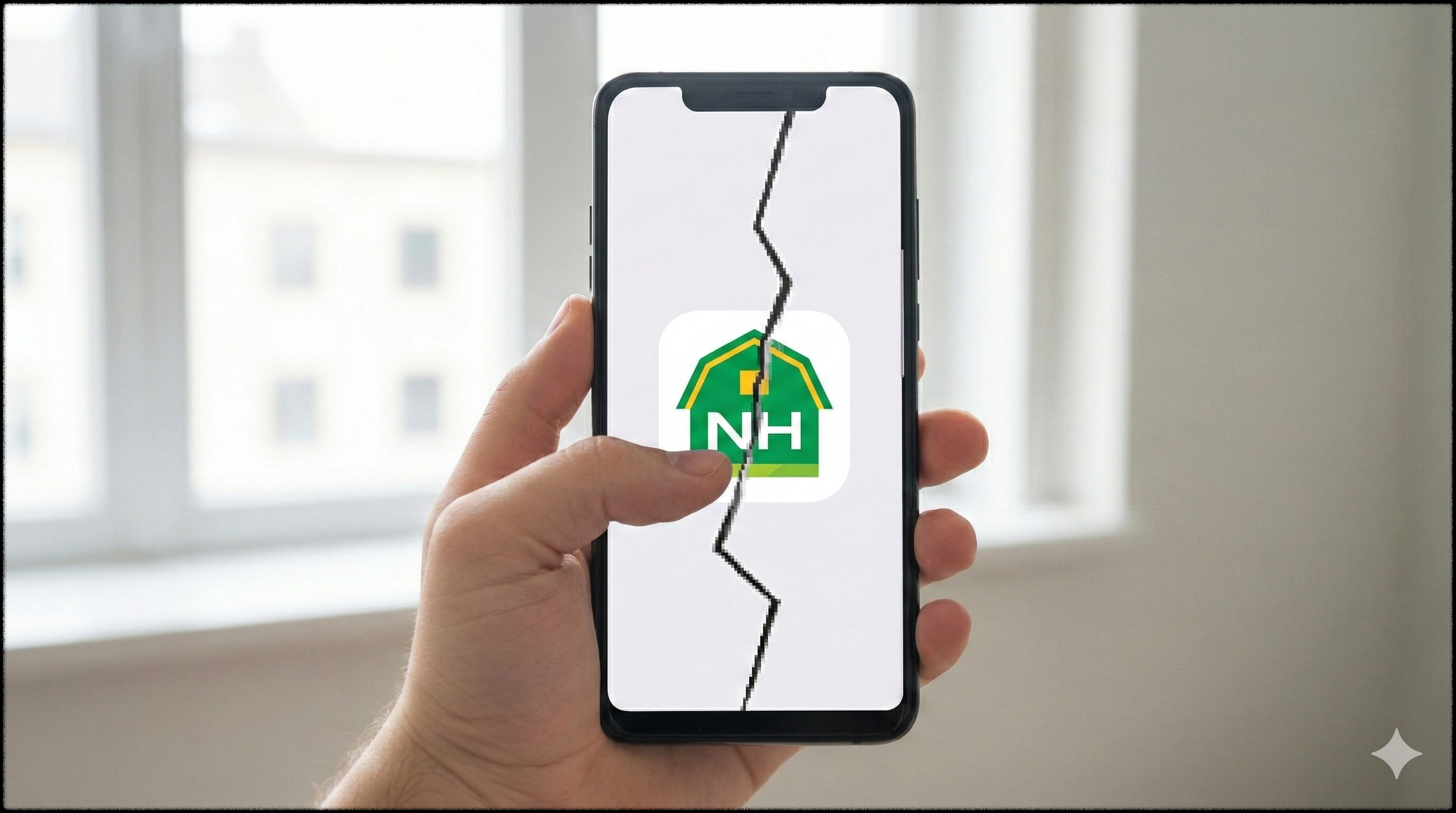 금융 앱이 실행 직후 강제 종료되는 아이폰의 모습