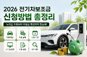전기차보조금 신청방법 총정리｜지원대상&middot;금액&middot;누리집 조회