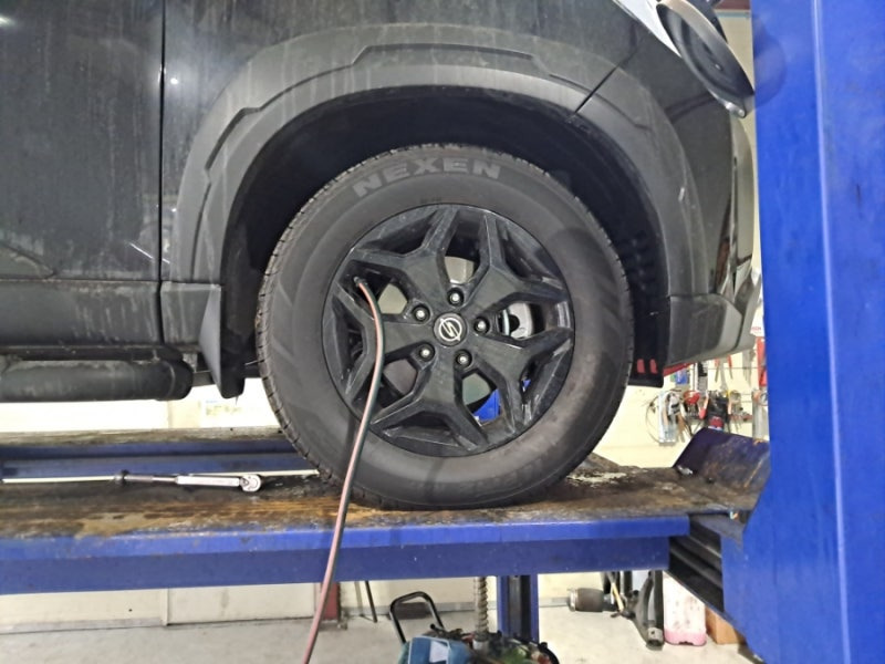 무료 공기압 주입 가능한 장소